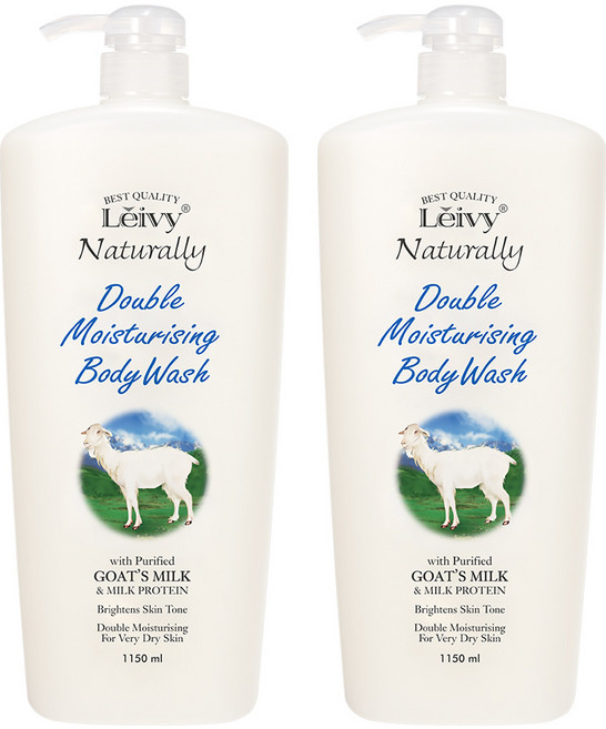 레이비 산양유 바디워시 플로럴 코튼향, 1.15L, 2개