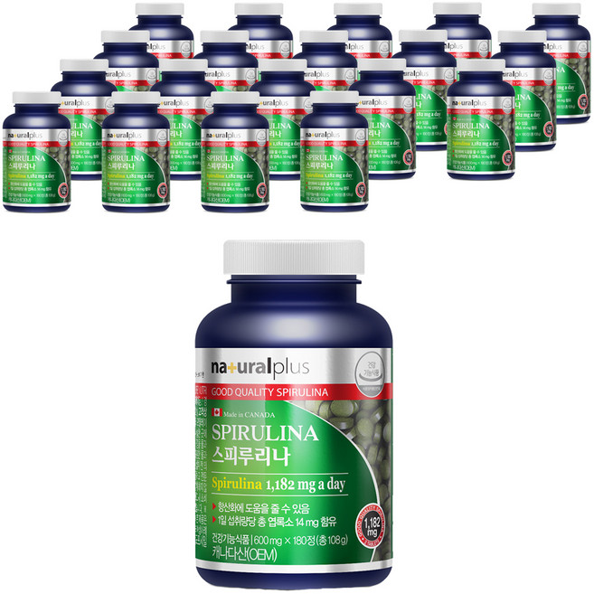 naturalplus 螺旋藻, 180錠, 20個