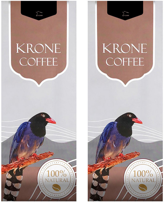 KRONE 皇雀 印尼 曼特寧咖啡豆 全豆, 咖啡豆(無研磨), 227g, 2包