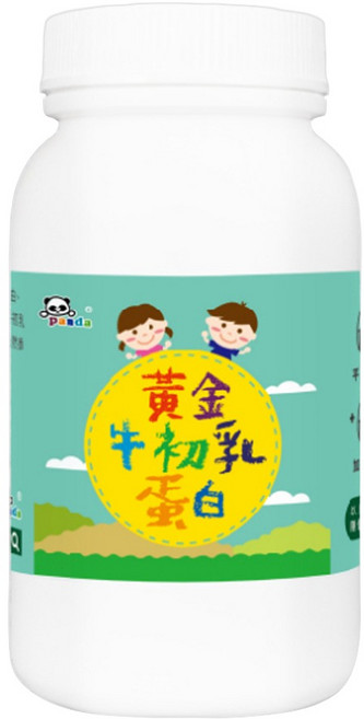 panda 鑫耀生技 黃金牛初乳蛋白, 100顆, 2g, 1罐