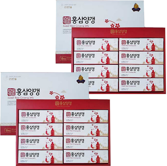 산내마을 홍삼양갱, 320g, 2개