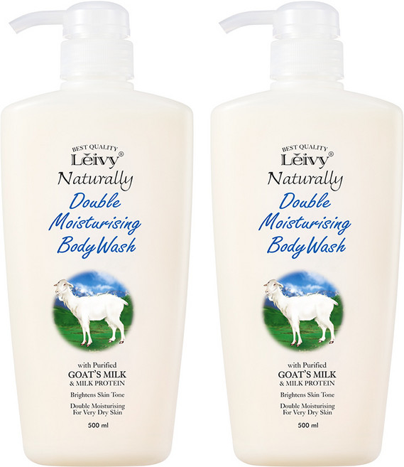 레이비 산양유 바디워시 플로럴 코튼향, 500ml, 2개