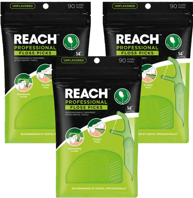 리치 도끼형 치실 무향, 3개, 90개입