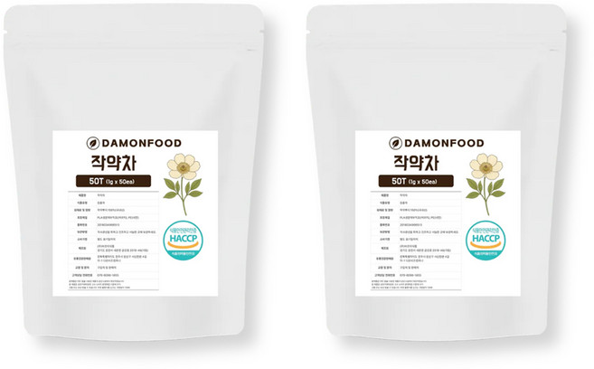 DamOn Food 芍藥茶 茶包, 1g, 2個, 50入