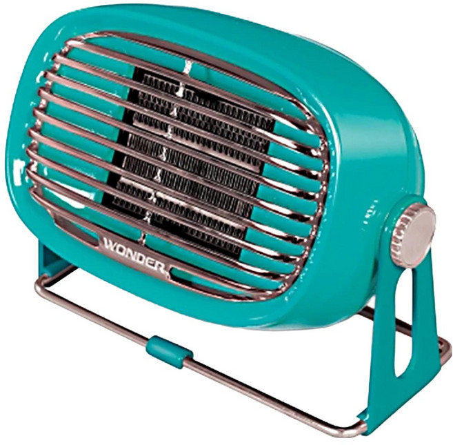 wonder 旺德電通 復古風陶瓷電暖器 WH-W26F 防火阻燃材質 PTC陶瓷發熱 機身角度可旋轉100度, 混色