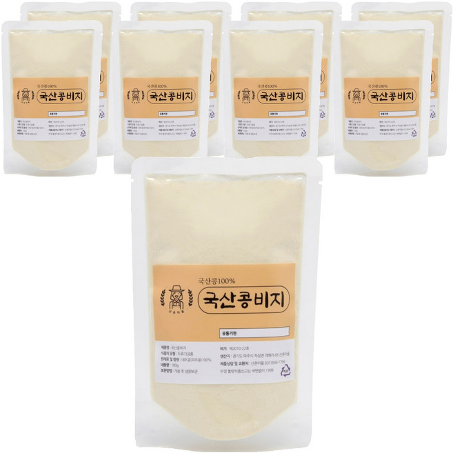 산촌마을 국산 콩비지 분말, 100g, 9개