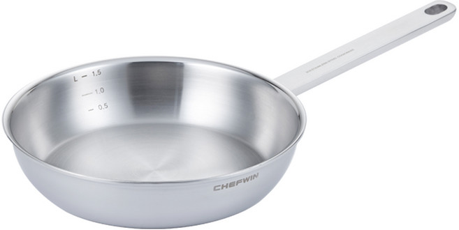 쉐프윈 쉐프원 316 스테인레스 커퍼코어 3.5mm 통5중 후라이팬, 22cm, 1개