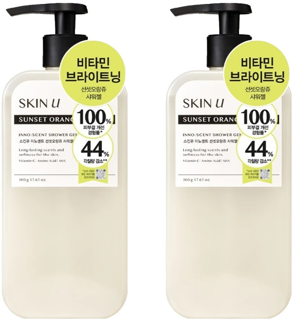 스킨유 이노센트 샤워젤 선셋오랑쥬, 500g, 2개 - 쿠팡