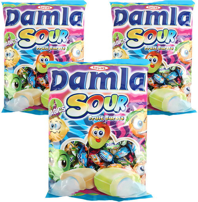 담라 사워 소프트캔디, 1kg, 3개