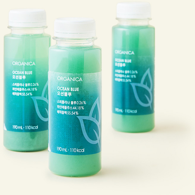 올가니카 오션블루 과채주스, 190ml, 3개