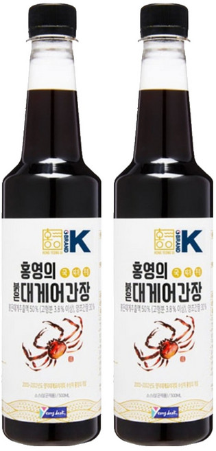 홍영의 붉은대게 어간장, 500ml, 2개