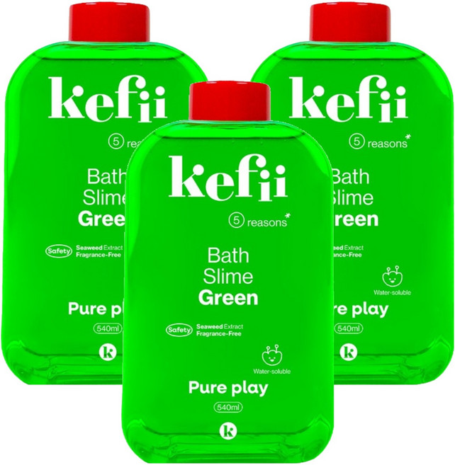케피 배쓰슬라임 그린, 540ml, 3개