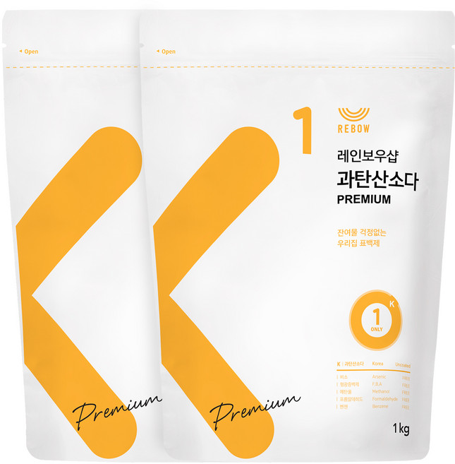 레인보우샵 과탄산소다 프리미엄, 1kg, 옵션선택, 2개