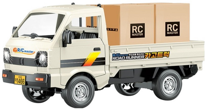 RC마스터 로드러너 카고트럭 RC카 장난감, 1개