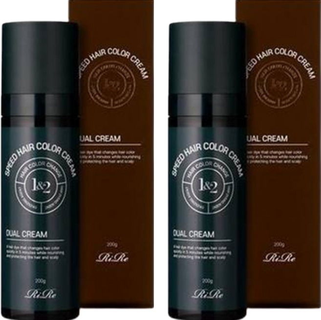 RiRe 快速染髮霜套組, 雙重棕色, 2個