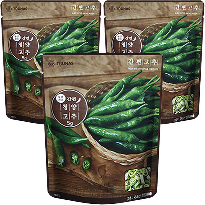 자연한알 간편고추, 5g, 3개