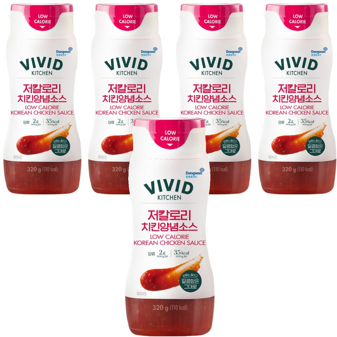 비비드키친 저칼로리 치킨양념소스, 320g, 5개