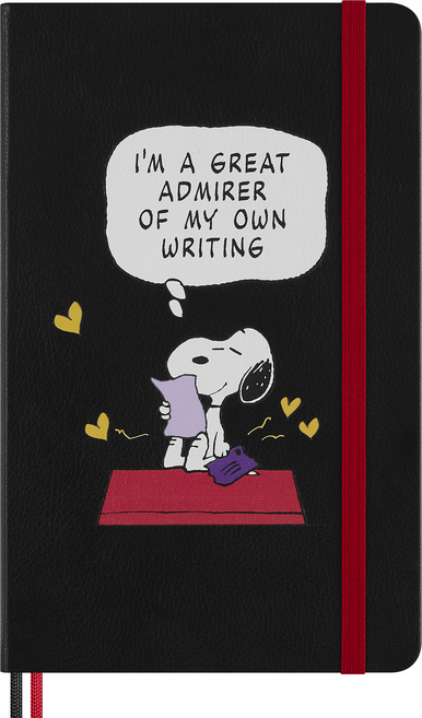 몰스킨 피넛츠 스누피 노트 룰드 라지 + 박스 세트, 블랙, 1세트