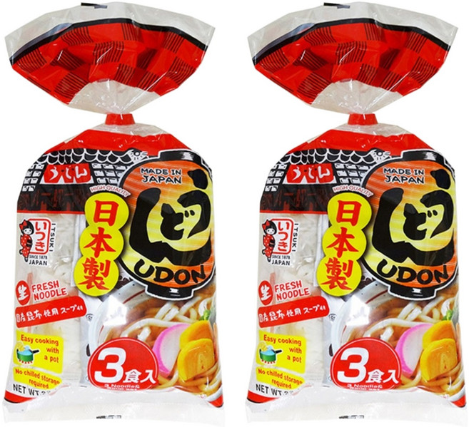 이츠키 우동 3인분, 627g, 2개