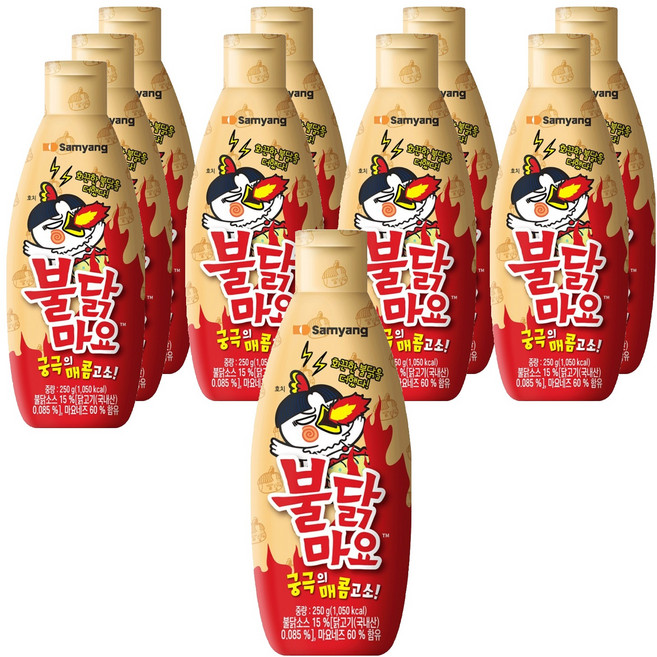 불닭 마요 소스, 250g, 10개