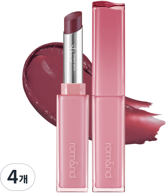 롬앤 쉬어 틴티드 스틱, 06 인 바이너리, 2g, 4개