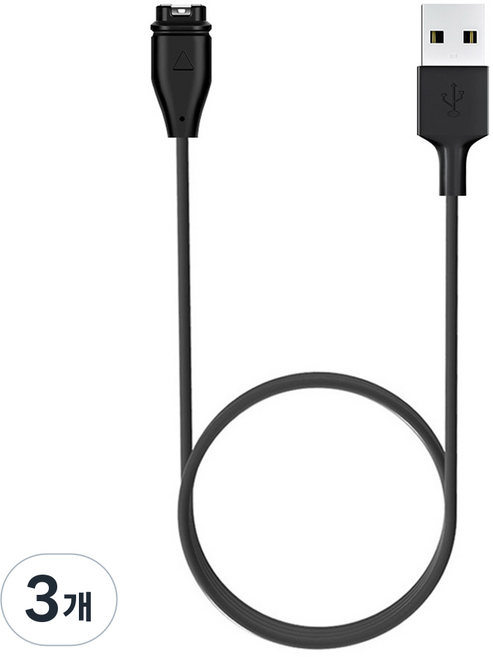 SPACE SHIELD 充電線 1m USB-A型 一般型, 黑色, 3個