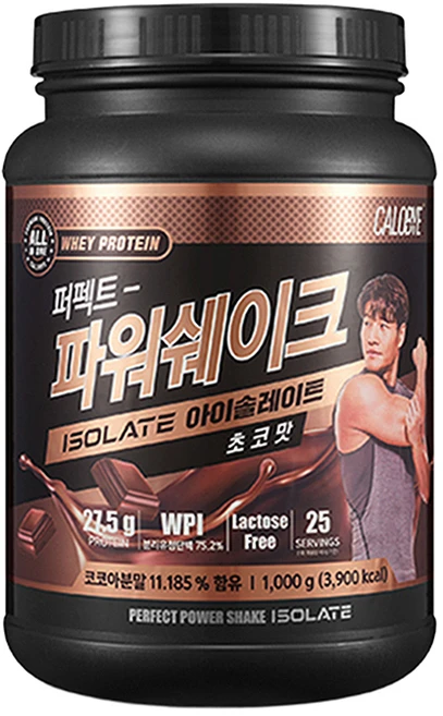 칼로바이 퍼펙트 파워쉐이크 아이솔레이트 WPI 프로틴 파우더 초코맛, 1kg, 1개 - 쿠팡