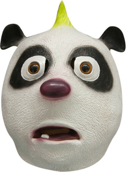 마켓감성 멀티 스타일 동물 헤드 가면, 팬더, 1개