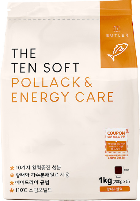 더텐소프트 강아지 기능성 사료, 피부/피모, 1kg, 1개