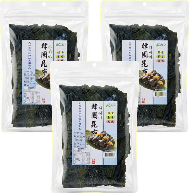茂格生機 韓國昆布, 100g, 3包