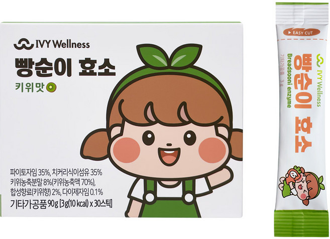아이비웰니스 빵순이 효소 키위맛, 90g, 1개