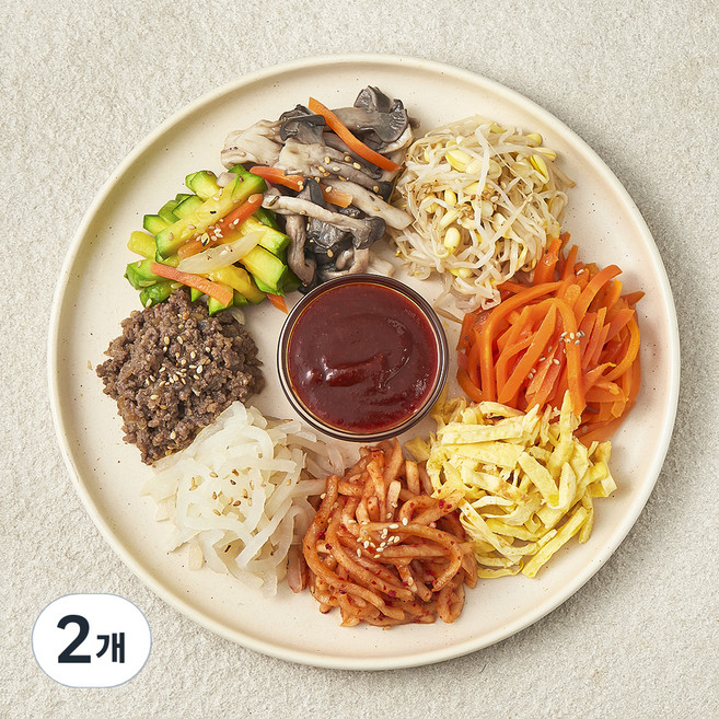 집반찬연구소 한우 비빔밥, 370g, 2개