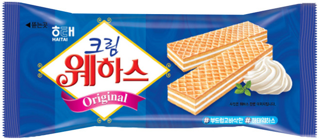 해태제과 크림 웨하스, 50g, 1개