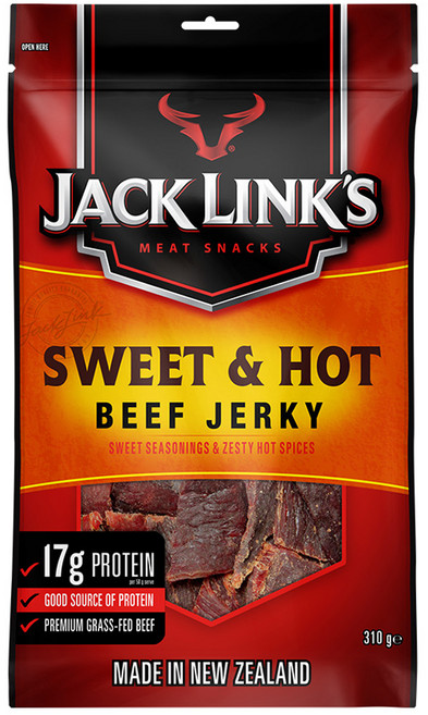 잭링크스 비프 져키 스위트 앤 핫 육포, 310g, 1개