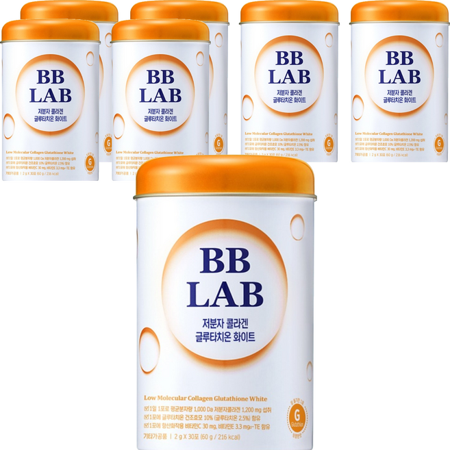 BB LAB 科研 穀胱甘肽膠原蛋白粉隨身包 30條入, 60g, 7罐