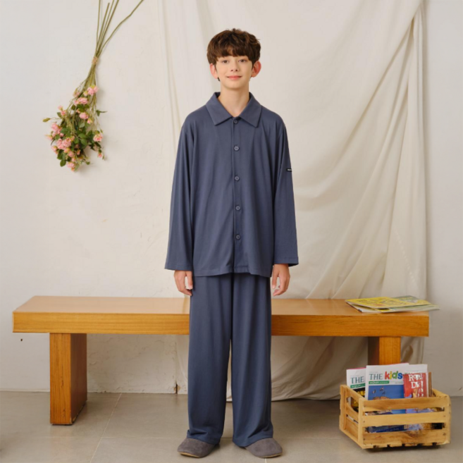 메종마밤 피치기모 에센셜 잠옷 상하의 세트