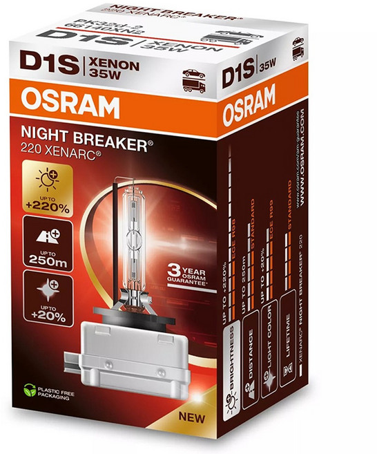 OSRAM 歐司朗 HID NIGHT BREAKER 雷射 新世代, 混合顏色, 1個, D1S