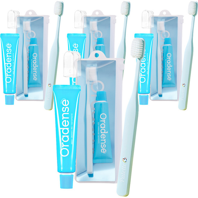 oradense 牙結石護理攜帶式牙刷 + 牙膏 35g 套組, 4套