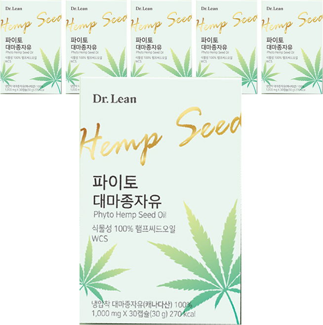닥터린 파이토 대마종자유, 30정, 6개