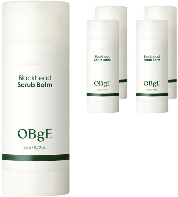 OBge 블랙헤드 스틱 스크럽 밤, 20g, 5개, 1개입