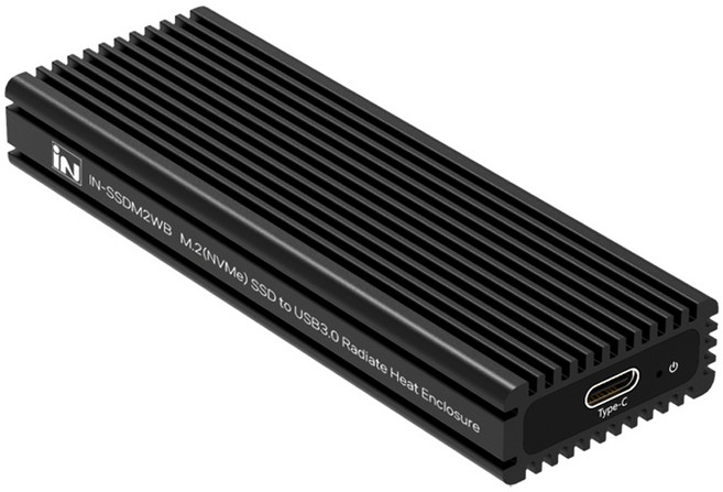 인네트워크 M.2 NVMe Radiate Heat Enclosure 방열 케이스, IN-SSDM2WB, 1개