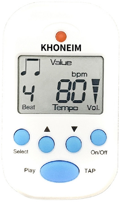 코네임 클립형 디지털 메트로놈, 화이트, 1개