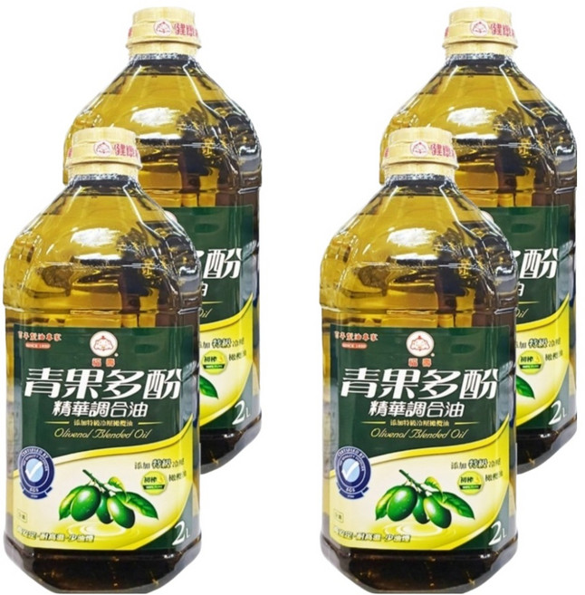 福壽實業 青果多酚精華調合油, 2L, 4瓶