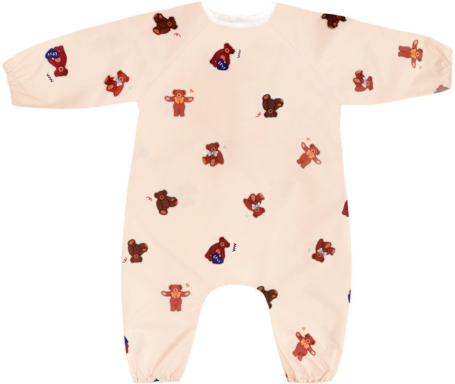 바니키즈 유아용 방수 전신 엉덩이 무봉제 미술가운, 프렌즈베어