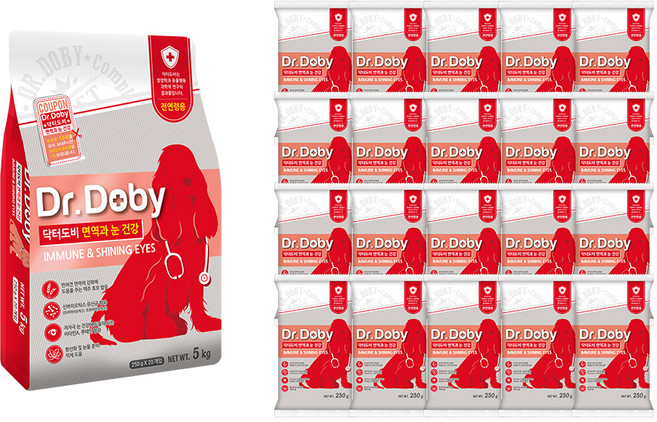 닥터도비 강아지 면역 기능성 사료, 눈물개선/눈건강, 5kg, 1개