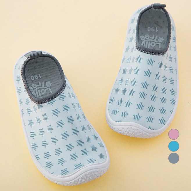 롤리트리 아동용 스타 패턴 그래픽 아쿠아슈즈