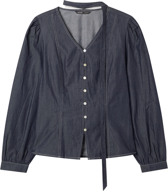 MIXXO 女款領結襯衫
