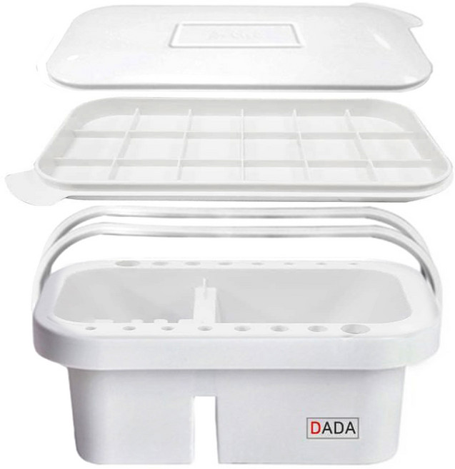 다다 팔레트 수채화 미술물통, 화이트