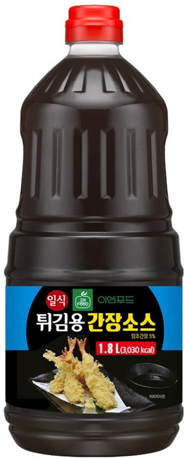 이엔푸드 일식튀김용 간장소스, 1.8L, 1개