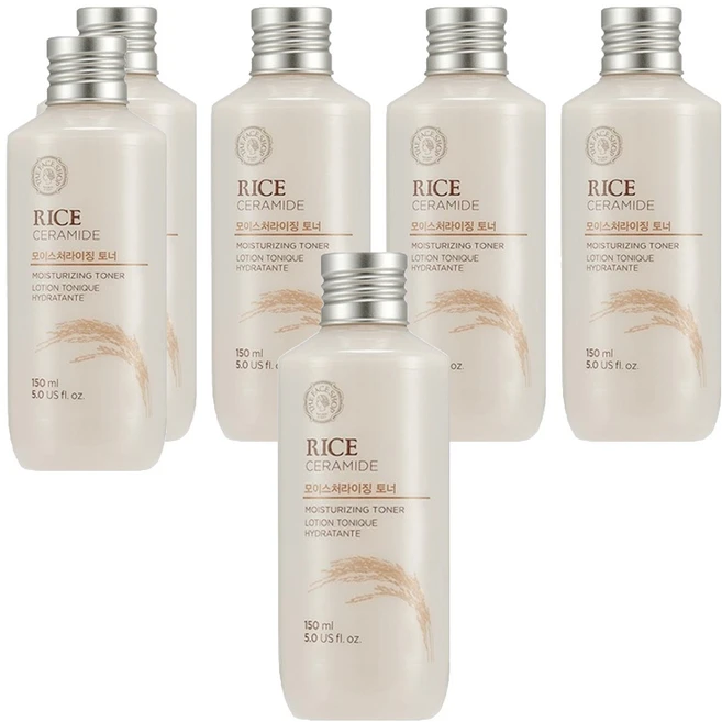 더페이스샵 라이스 앤 세라마이드 모이스처 토너, 150ml, 6개 - 쿠팡